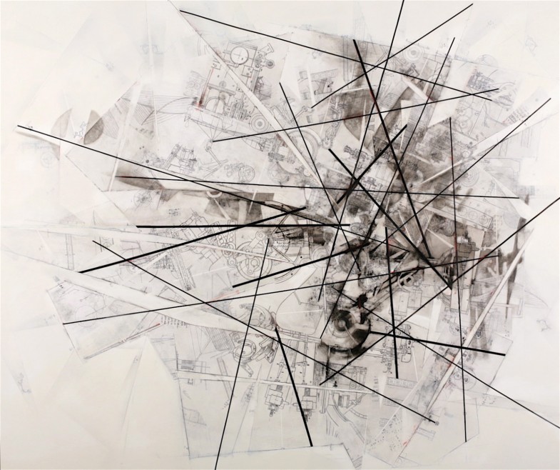 Graphite & Pigment on Canvas-72x86