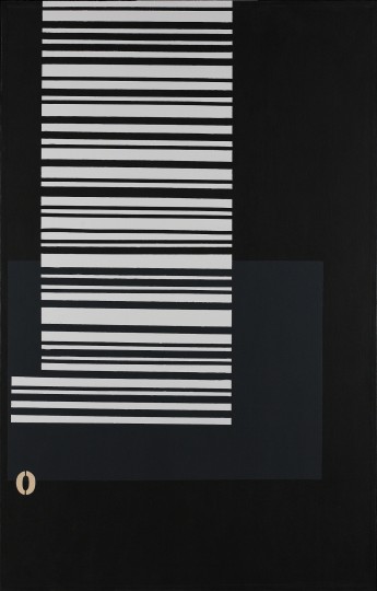 Carbon Base Acrylic, Oil, Graphite on Overlay Canvas 48x75