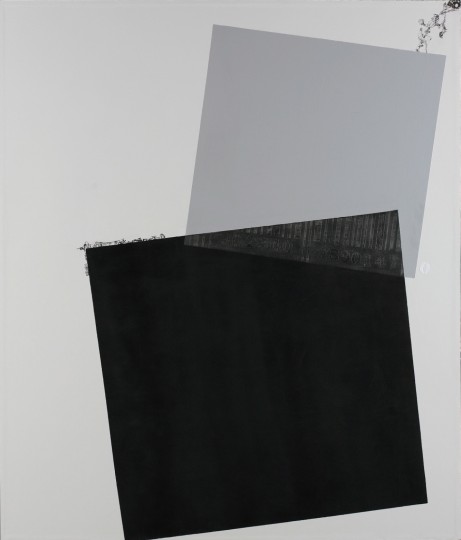 Carbon Base Acrylic, Oil, Graphite on Overlay Canvas 70x60